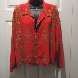 Vintage Chico's Silk button down shirt SZ.3